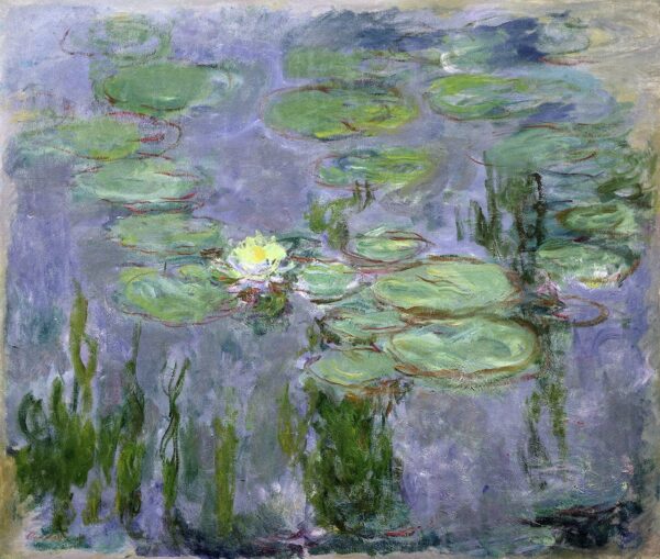 Nymphéas, 1915 – Claude Monet „Die Seerosen“ von Claude Monet 85x75