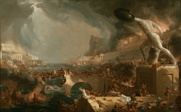 Der Kurs des Imperiums: Zerstörung – Thomas Cole Beliebte Bilder 105x70