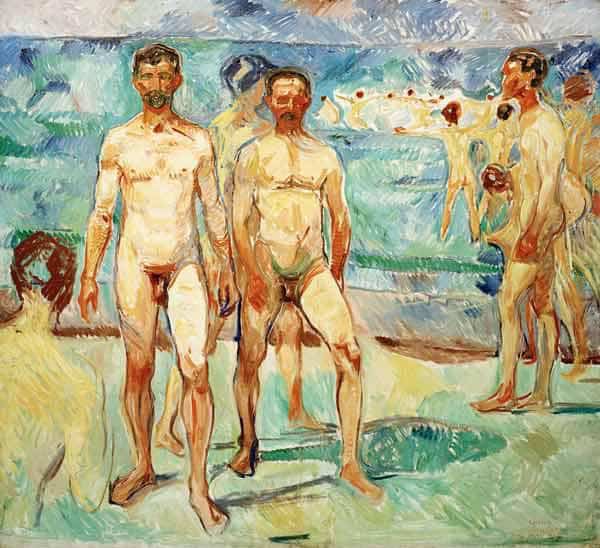 Männer am Strand – Edvard Munch Edvard Munch 70x70