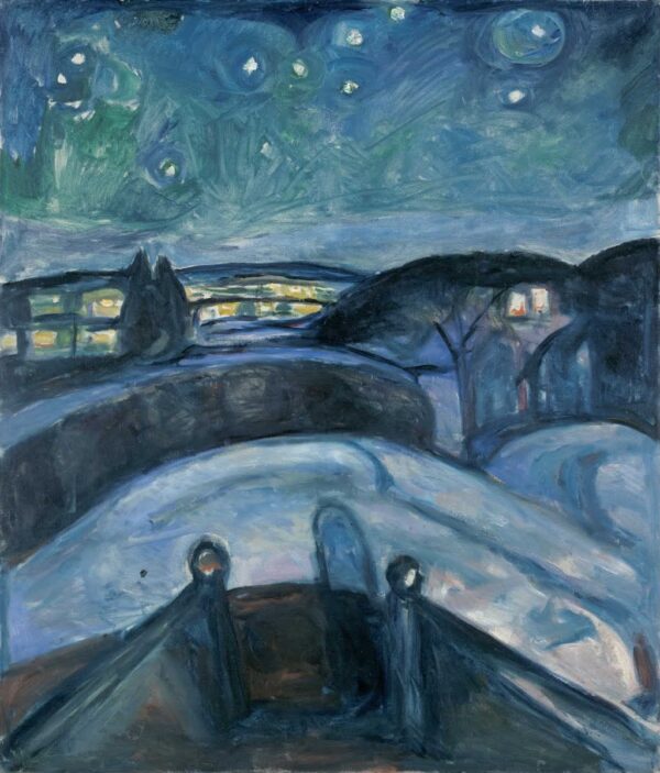 Sternennacht von Edvard Munch Edvard Munch 70x85