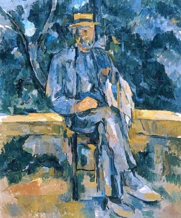 Mann sitzend – Paul Cézanne Paul Cézanne 70x85