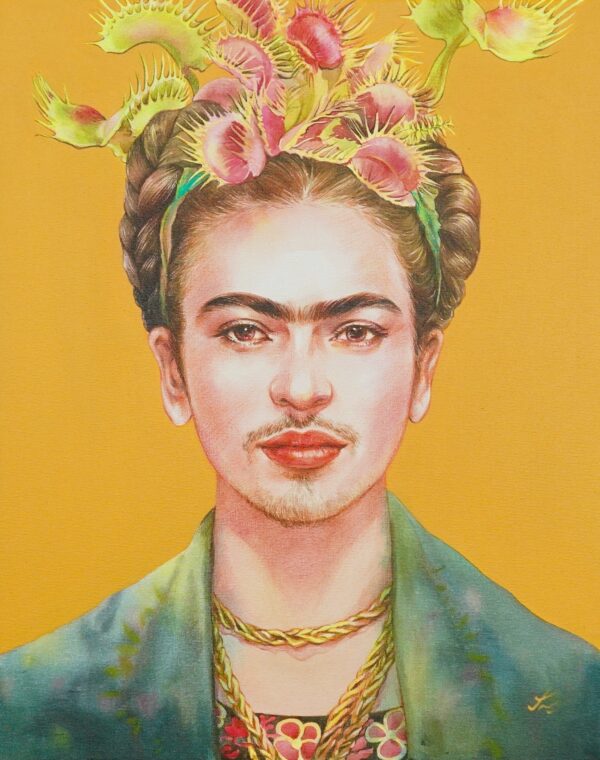 Frida Kahlo x Venusfliegenfalle – 40 x 50 cm Die Kunstgalerie < 1000 €