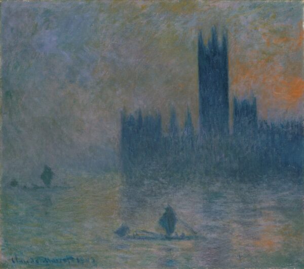 Londres, das Parlament (Nebelwirkung) (W 1609) – Claude Monet Claude Monet 70x70