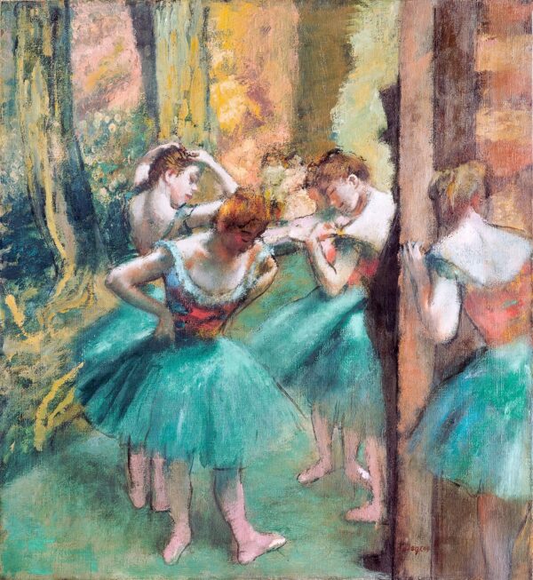 Tänzerinnen in Rosa und Grün – Edgar Degas Edgar Degas 70x70