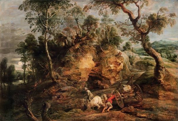 Landschaft mit Steinträgern – Peter Paul Rubens Peter Paul Rubens 105x70