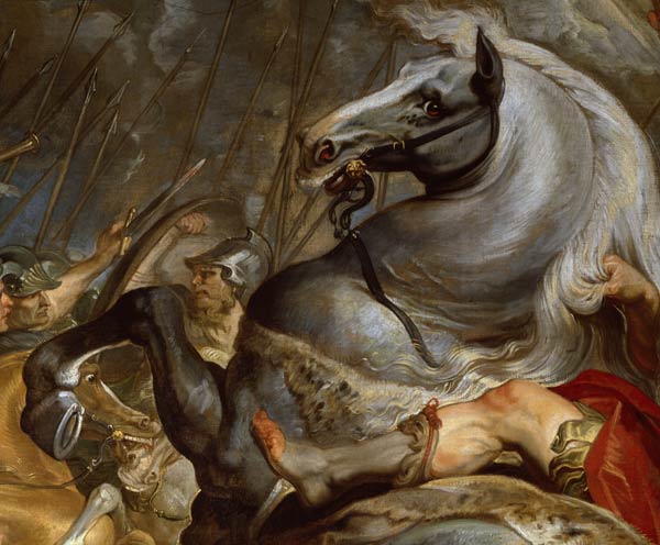 Die Schlacht (Detail: Das Pferd von Decius Mus) – Peter Paul Rubens Peter Paul Rubens 85x75