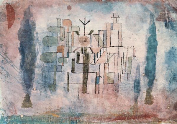 Denkmal auf einem Friedhof – Paul Klee Paul Klee 105x70