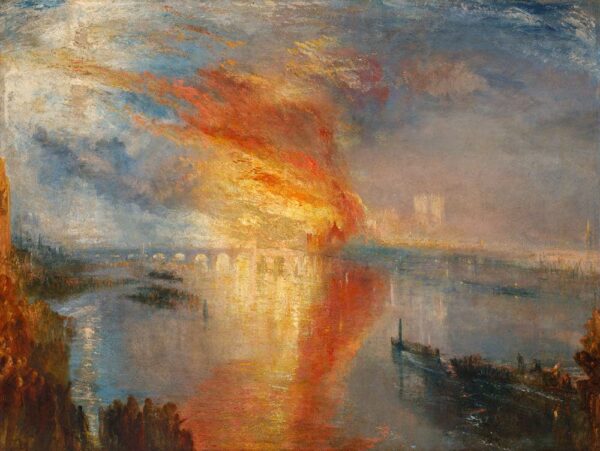 Das Feuer im Parlamentsgebäude – William Turner J.M.W. Turner 85x75