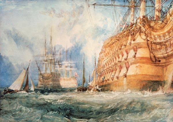 Die Ausrüstung eines erstklassigen Kriegsschiffs – William Turner J.M.W. Turner 105x70