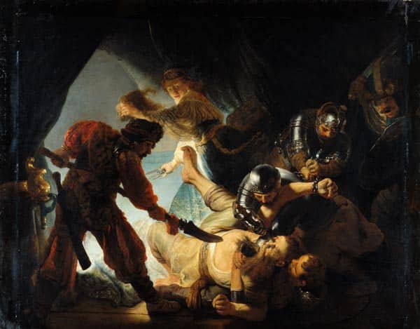 Die Blendung Samsons (oder: Der Triumph der Dalila) – Rembrandt van Rijn Rembrandt van Rijn 85x75