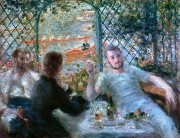 Das Essen im Restaurant Fournaise (Das Mittagessen der Ruderer) – Pierre-Auguste Renoir Pierre-Auguste Renoir 85x75