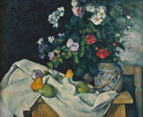 Stillleben mit Blumen – Paul Cézanne Paul Cézanne 85x75