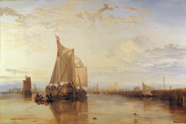 «Dort oder Dordrecht, das Paket von Dort, das Boot von Rotterdam, windstill – William Turner» J.M.W. Turner 105x70