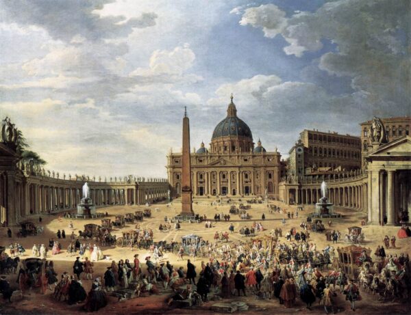 Abreise des Herzogs von Choiseul vom Platz Saint-Pierre – Giovanni Paolo Panini Giovanni Paolo Panini