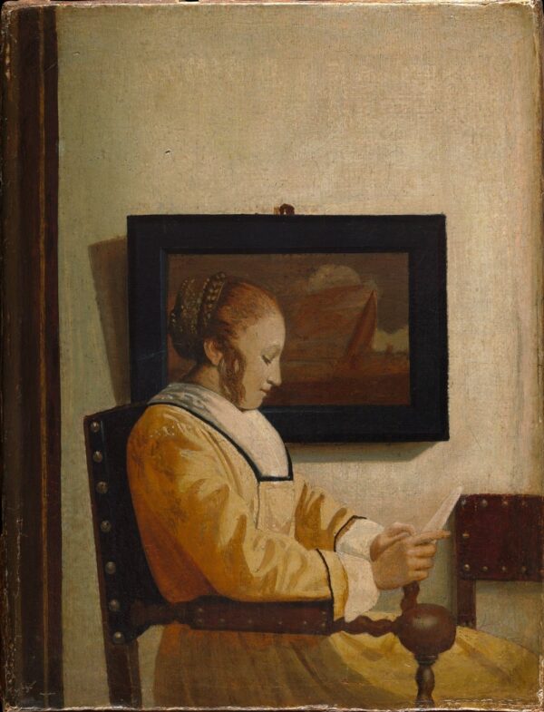 Junge Frau, die liest – Johannes Vermeer Jan Vermeer 70x85