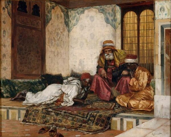 Die Schachpartie – Rudolf Ernst Rudolf Ernst 85x75