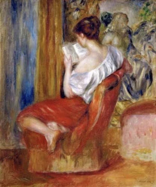 Eine Frau beim Lesen – Pierre-Auguste Renoir Pierre-Auguste Renoir 70x85