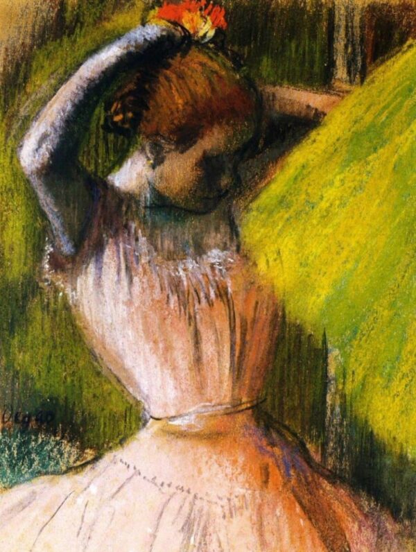 Tänzerin beim Frisieren – Edgar Degas Edgar Degas 70x85