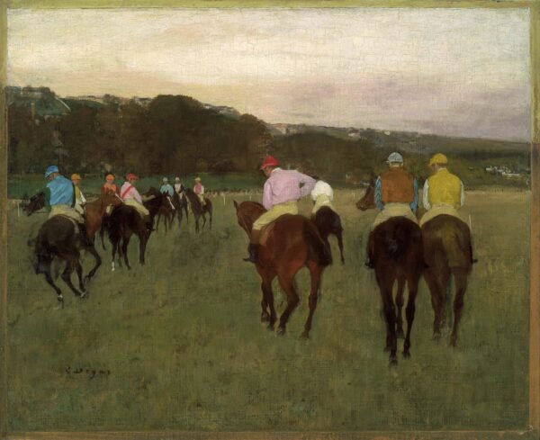 Pferderennen in Longchamp – Edgar Degas Edgar Degas 85x75