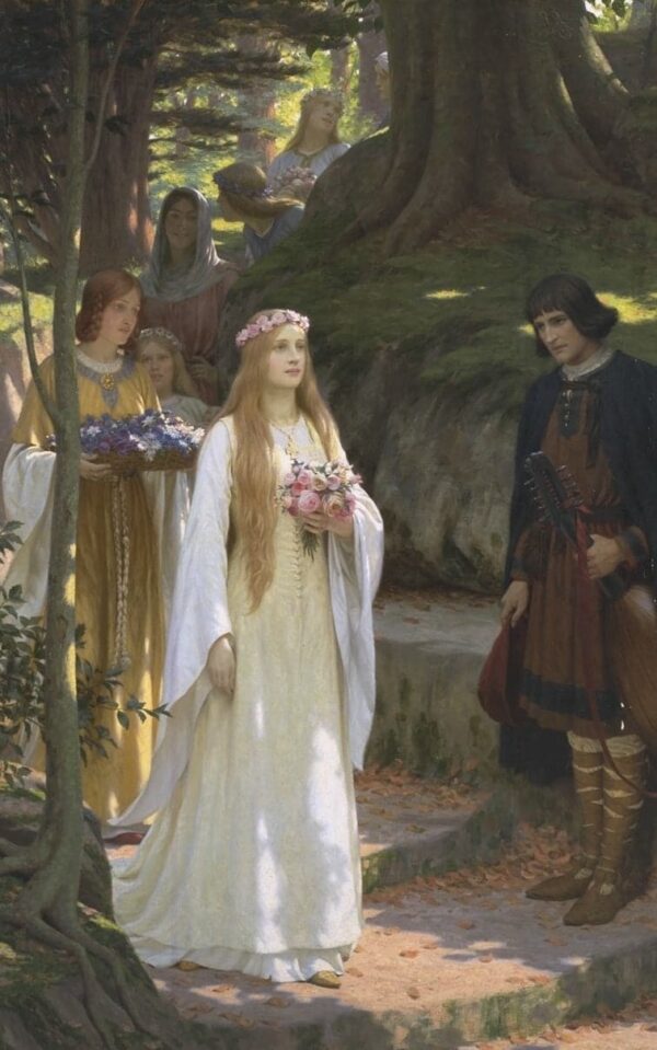 Schöne Dame – Edmund Leighton Edmund Leighton 70x105