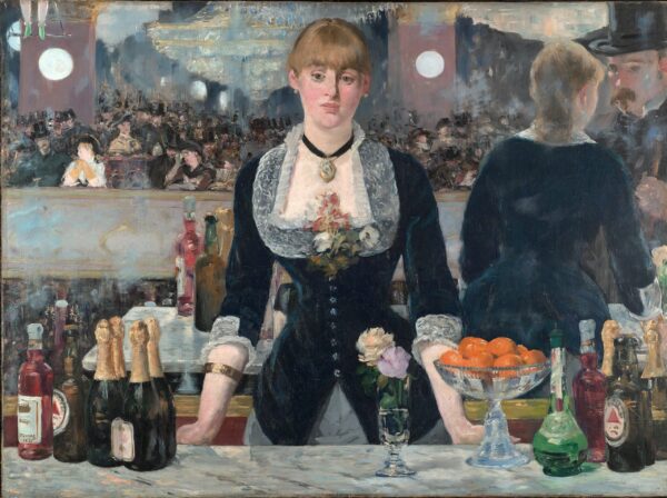 Eine Bar in den Folies Bergère – Édouard Manet Beliebte Bilder 85x75