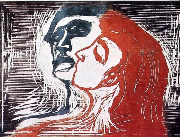 Kopf an Kopf – Edvard Munch Edvard Munch 85x75