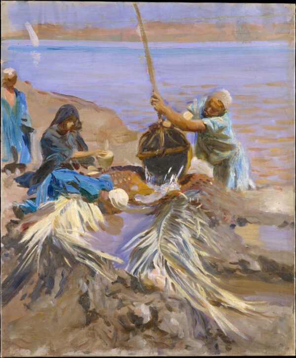 Ägypter, die das Wasser des Nils heben – John Singer Sargent John Singer Sargent 70x85