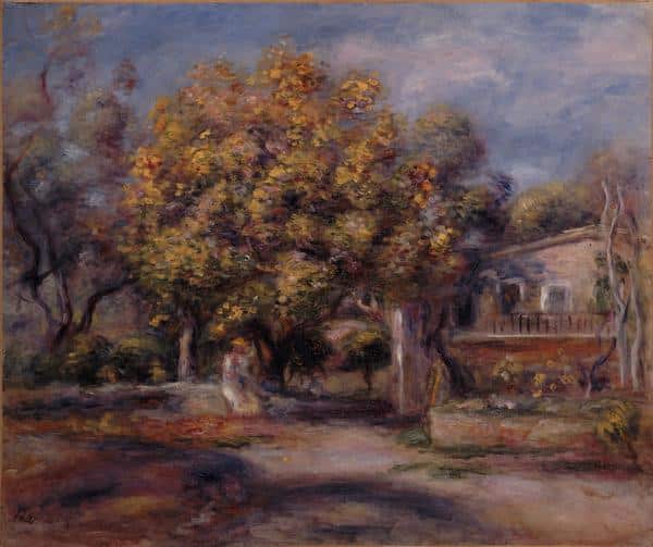 Eingang des Hauses und des Gartens in Cagnes – Pierre-Auguste Renoir Pierre-Auguste Renoir 85x75