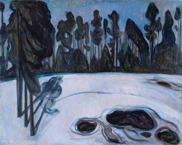 Winterlandschaft von Edvard Munch Edvard Munch 85x75