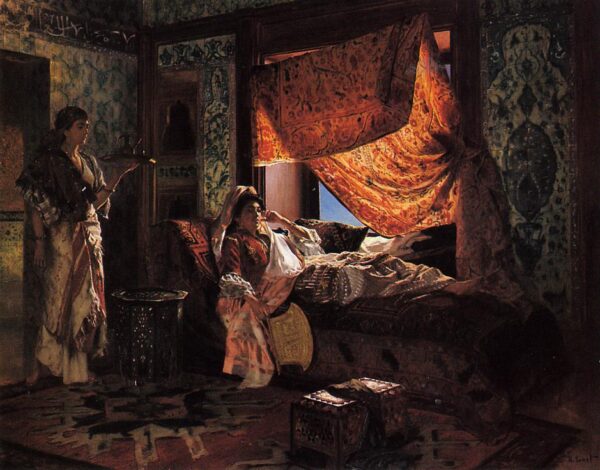 Ein maurisches Interieur – Rudolf Ernst Rudolf Ernst 85x75