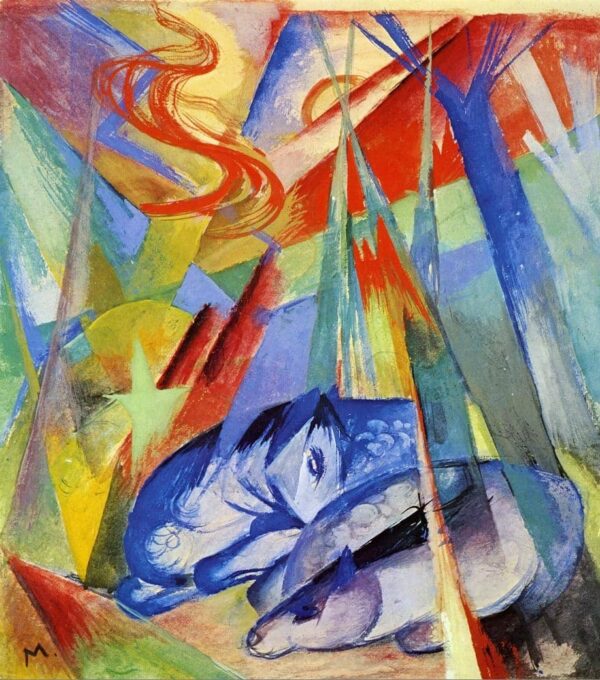 Tiere schlafen – Franz Marc Franz Marc 70x70