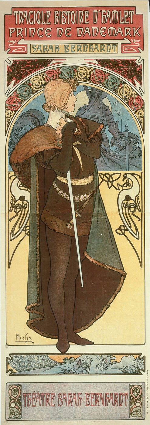 Plakate für Sarah Bernhardt – Mucha Alfons Mucha 60x180