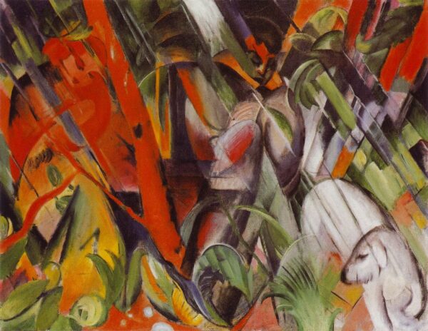 Unter dem Regen – Franz Marc Franz Marc 85x75