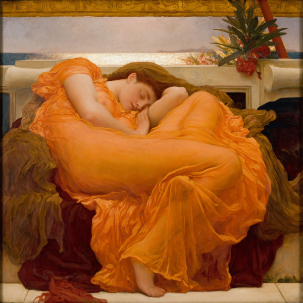 Juni flamboyant – Frederic Leighton Beliebte Bilder 70x70