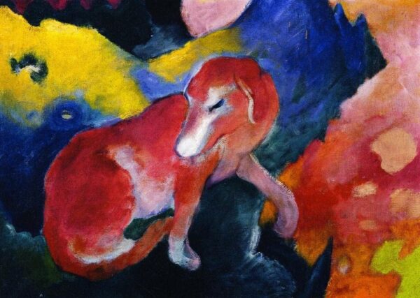 Roter Hund – Franz Marc Franz Marc 105x70