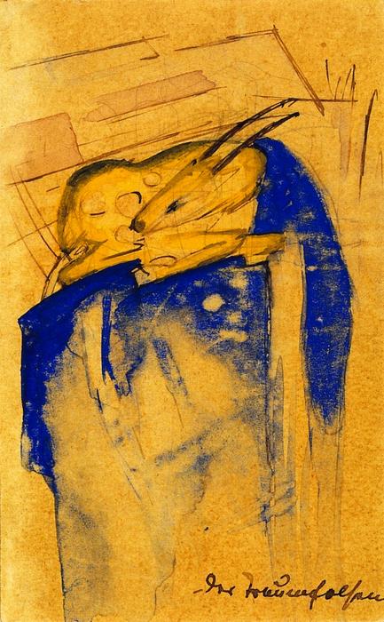 Die Traumfelsen (auf der Postkarte an Else, Schülerin im Lesekeller) – Franz Marc Franz Marc 70x105