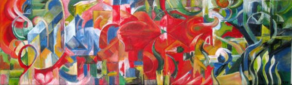 Formen spielend – Franz Marc Franz Marc 180x60