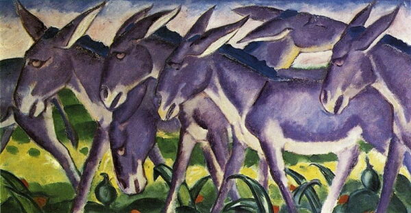 Eselmähne – Franz Marc Franz Marc 140x70