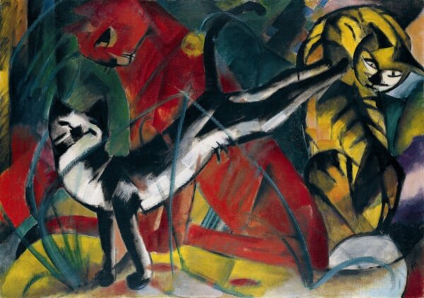 Drei Katzen – Franz Marc Franz Marc 105x70