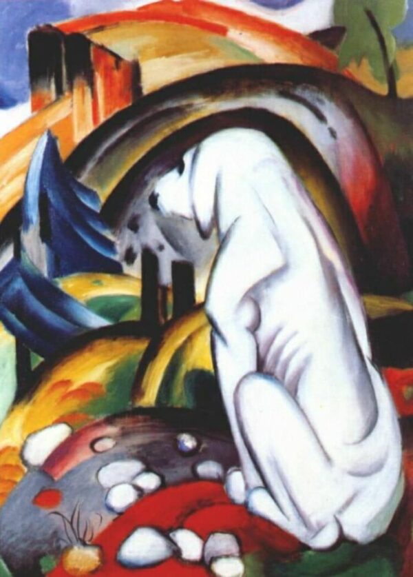 Der weiße Hund – Franz Marc Franz Marc 70x105