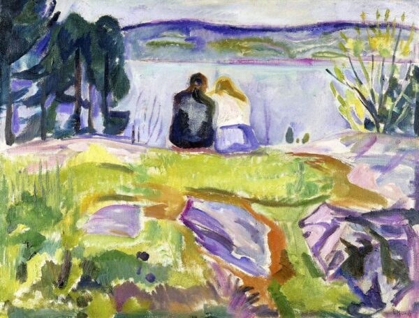 Printemps (Liebende am Ufer) – Edvard Munch Edvard Munch 85x75