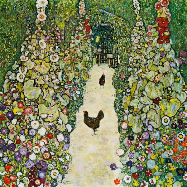 Gartenallee mit Hühnern – Gustav Klimt Gustav Klimt 70x70