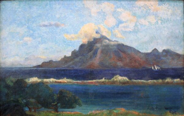 Landschaft von Te Vaa (Tahiti) – Paul Gauguin Paul Gauguin 105x70