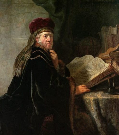 Stipendiat in der Studie – Rembrandt van Rijn Rembrandt van Rijn 70x70