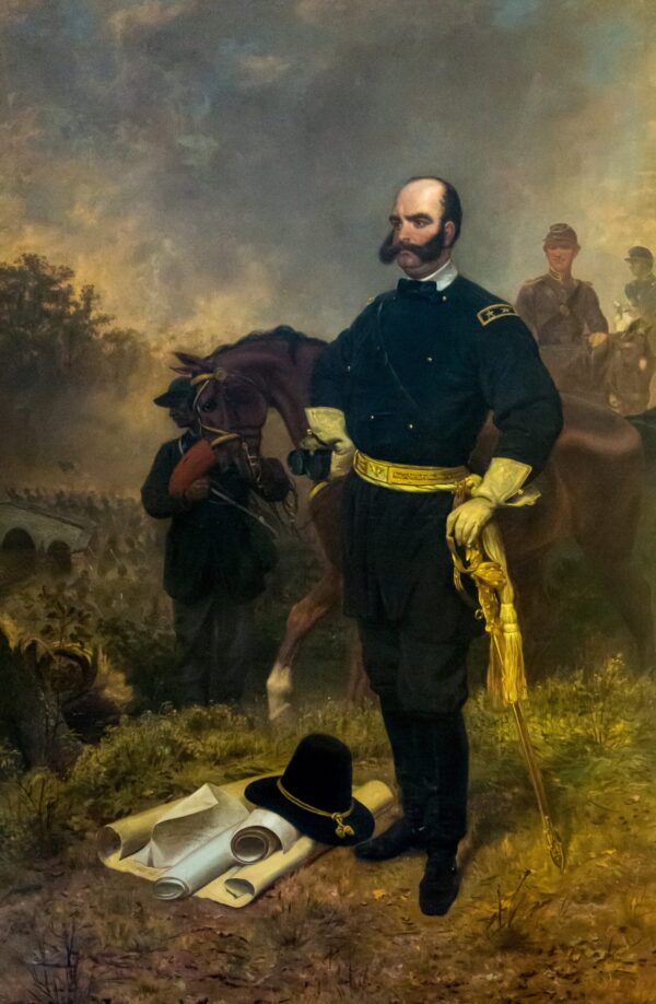 Der General Ambrose Burnside in Antietam – Emanuel Leutze Emanuel Leutze