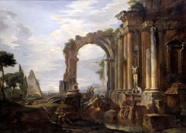 Capriccio der klassischen Ruinen, 1730 – Giovanni Paolo Panini Giovanni Paolo Panini