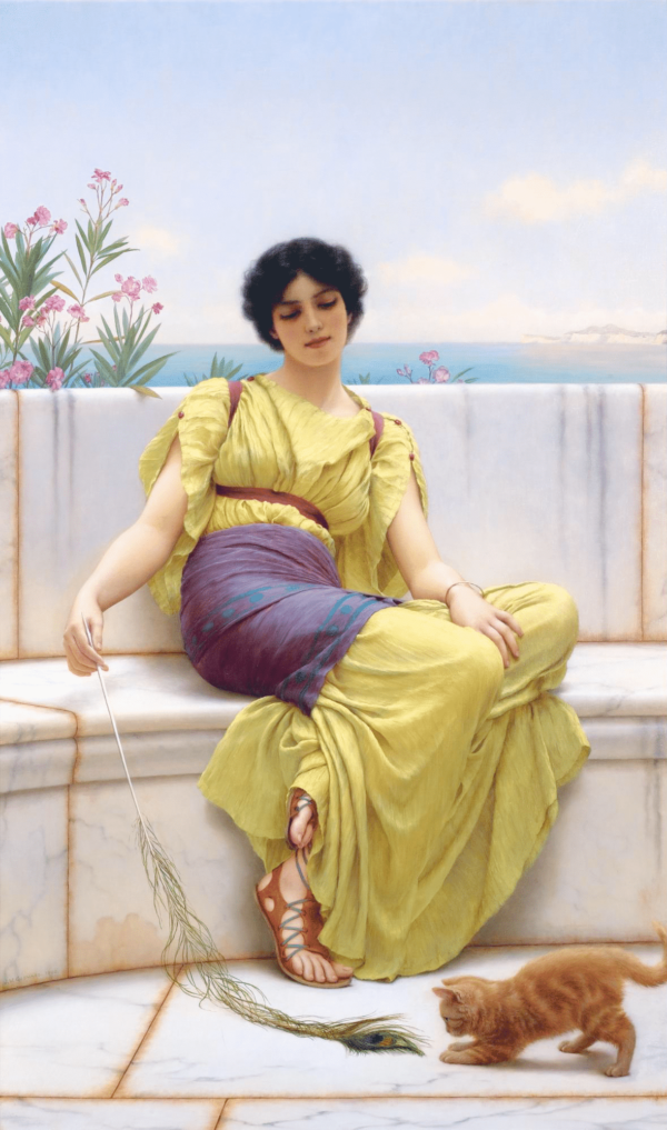 Müßiggang – John William Godward Beliebte Bilder 70x120