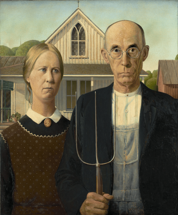 Amerikanische Gotik – Grant Wood Beliebte Bilder 70x85