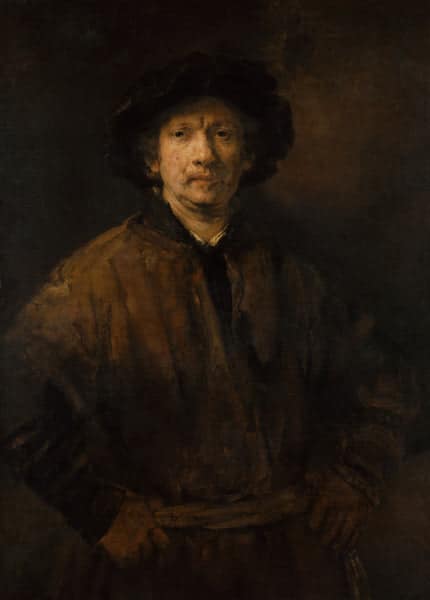 Großes Selbstporträt – Rembrandt van Rijn Rembrandt van Rijn 70x105