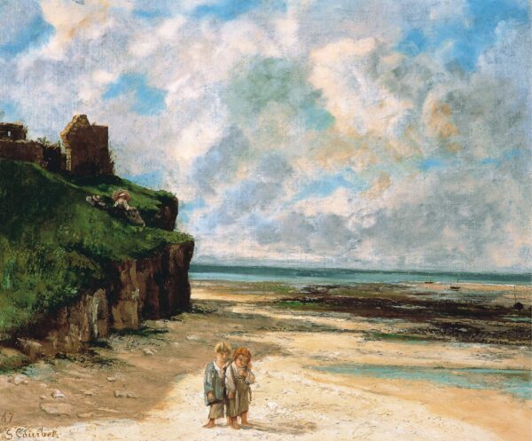 Der Strand von Saint-Aubin-sur-Mer – Gustave Courbet Gustave Courbet 85x75